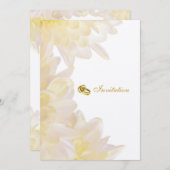 Dahlias Faire-part de mariage (Devant / Derrière)