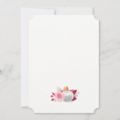  Dahlias Fall Wedding Invitations Kaart (Achterkant)