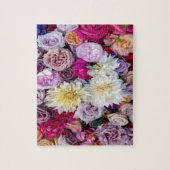 Dahlias Fleurs & Roses Jigsaw Puzzle (Vertical)