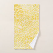 Dahlias jaunes pastel (Serviette à main)