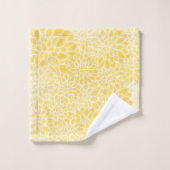 Dahlias jaunes pastel (Gant de toilette)