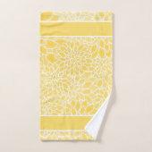 Dahlias jaunes pastel (Serviette à main)
