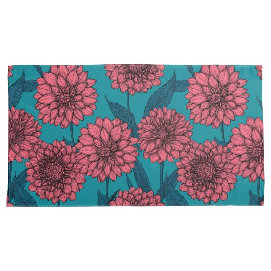 Dahlias Kussensloop (Voorkant-Rechts)