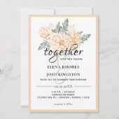 Dahlias - Marmalade Mariage Invitation (Devant)