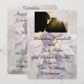 DAHLIAS  WEDDING INVITATIE KAART (Voorkant / Achterkant)