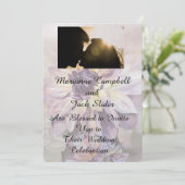 DAHLIAS  WEDDING INVITATIE KAART (Staand voorkant)