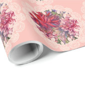 dahliesbloemen cadeaupapier (Rol Hoek)