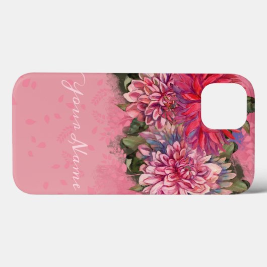 dahliesbloemen Case-Mate iPhone case (Achterkant (horizontaal))