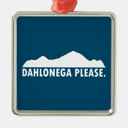 Dahlonega Georgia Alsjeblieft Metalen Ornament (Voorkant)