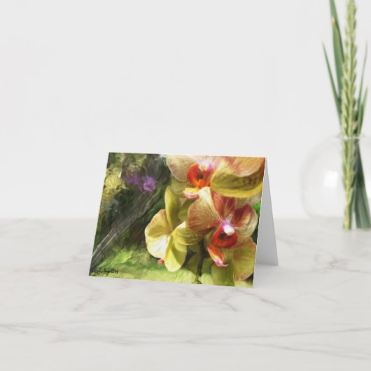Dahlquist Orchids Notecard Kaart (Voorkant)