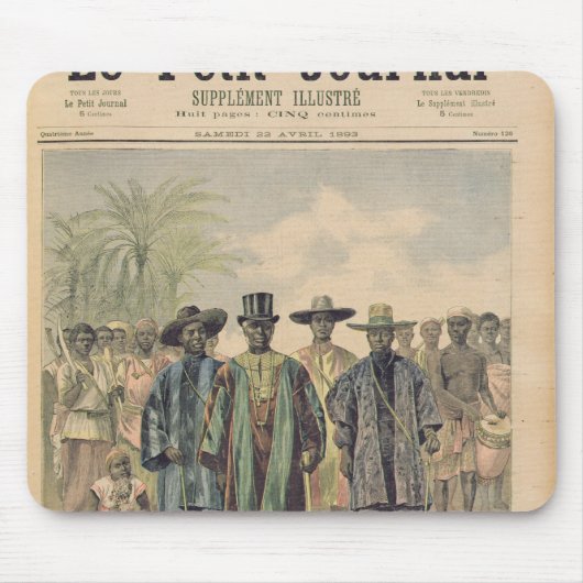 Dahomeans op de Champs de Mars Muismat (Voorkant)