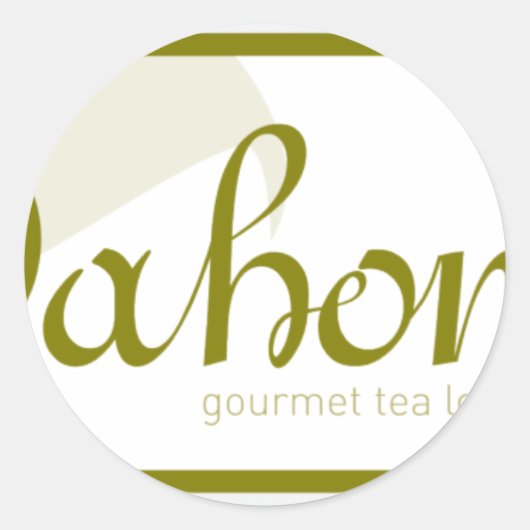 Dahon logo ronde sticker (Voorkant)