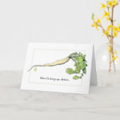 Daikon Aanmoediging Kaart (Gele Bloem)