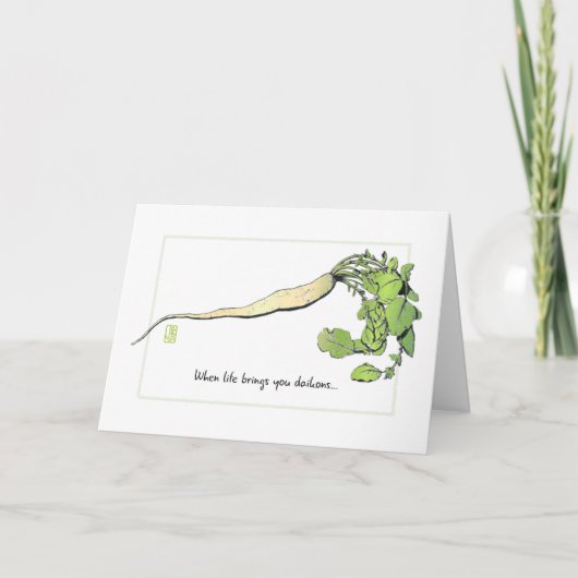 Daikon Aanmoediging Kaart (Voorkant)