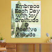 Daily Affirmation strekte canva print (Insitu (Woonkamer))