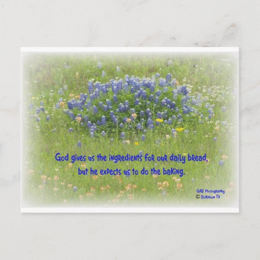 Daily Bread Briefkaart (Voorkant)