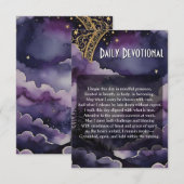 Daily Devotional Pagan Prayer Pocket Ritual Card Kaart (Voorkant / Achterkant)