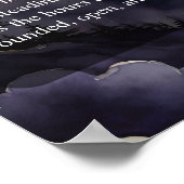 Daily Devotional Purple Night Sky Pagan Prayer Poster (Hoek)