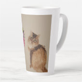 Daily Empress Allie the cat Latte Mug Latte Mok (Rechterhoek)