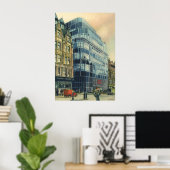  Daily Express Building op Fleet Street Poster (Thuiskantoor)