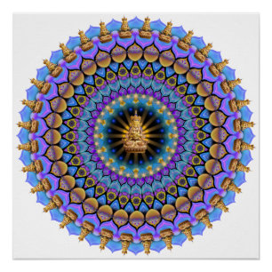 Daily Focus 11.23.17 Buddha Mandala Perfect Poster