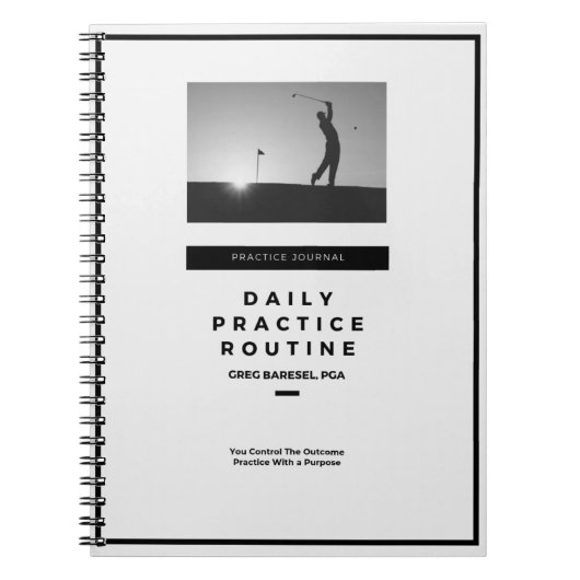 Daily Golf Practice Journal Notitieboek (Voorkant)