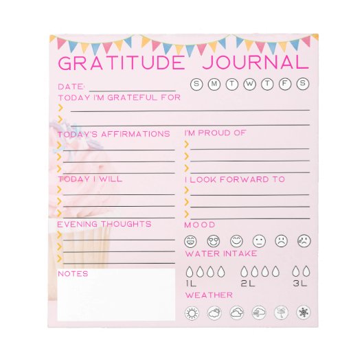 Daily Gratitude Journal Notitieblok (Voorkant)
