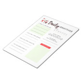 Daily Gratitude Kerstmis Notitieblok (Schuin)