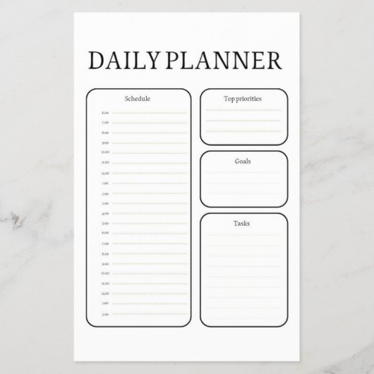 Daily Learning Planner Flyer (Voorkant)