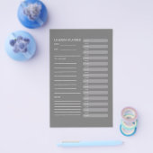  Daily Learning Planner Flyer (Enkel)