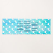 Daily Llama Karma Waterverf Abstract Patroon Yogamat (Voorkant (horizontaal))