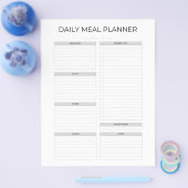 Daily Meal Planner | Simple Minimalistic Clean Flyer (Enkel)
