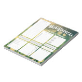 Daily Mindfulness habit tracker Dry Erase Board Notitieblok (Gedraaid)