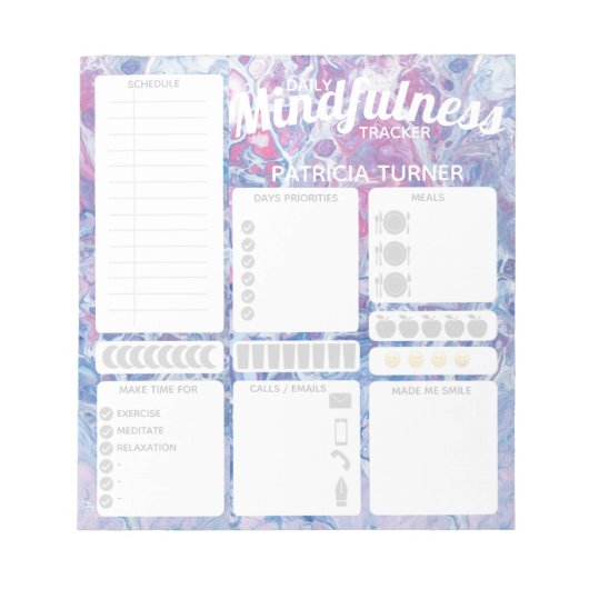 Daily Mindfulness habit tracker Notitieblok (Voorkant)
