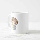 Daily Mood “Sleepy” Cute Chibi Mug (Devant gauche)