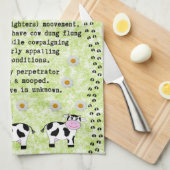 Daily Moos Pun Tea Towel Theedoek (Quarter Fold)