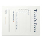 Daily Notepad | Tasks & Notes | Planner Page Notitieblok (Voorkant)