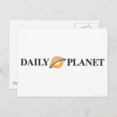 Daily Planet Logo Briefkaart (Voorkant / Achterkant)