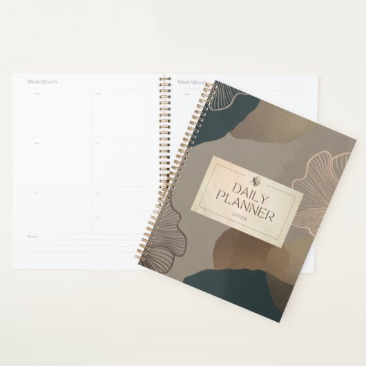 Daily Planner 2026 – Minimal Beige Aesthetic Journ (Devant avec enveloppe)