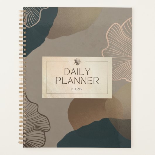Daily Planner 2026 – Minimal Beige Aesthetic Journ (Devant)