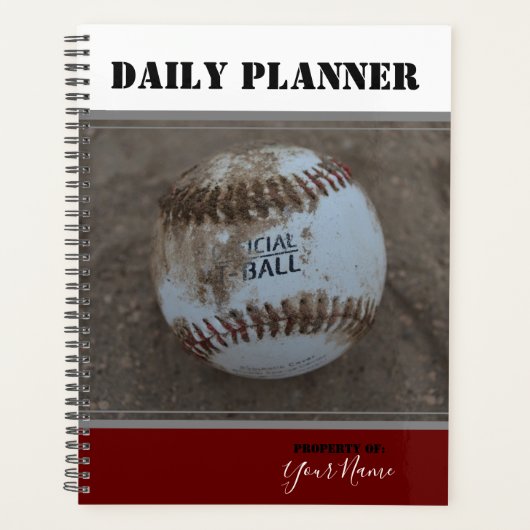 Daily Planner - Baseball - HAMbWG (Voorkant)