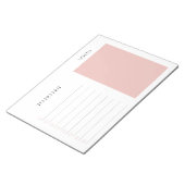 Daily Planner Checklist Scheur weg Roze Notitieblok (Schuin)