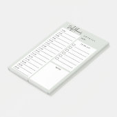 Daily Planner Chic Script Green Notes (Schuin)