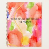 Daily Planner- Colorful Abstract Cover (Devant)
