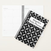 "Daily Planner" Diagonal Abstract Zwart-wit Planner (Display)