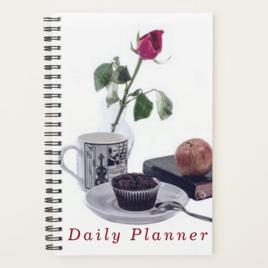 "Daily Planner" Livre de fleur de café Apple Journ (Devant)