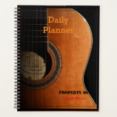 Daily Planner met gitaar op het Hoesje - HAMbWG (Voorkant)
