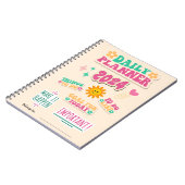 Daily Planner Notitieboek met Happy Face Sun (Linkerzijde)