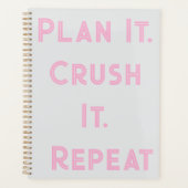 Daily Planner - Plan het Crush It Custom Design (Voorkant)