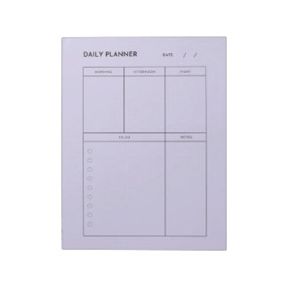 Daily Planner voor kleine bedrijven Notitieblok